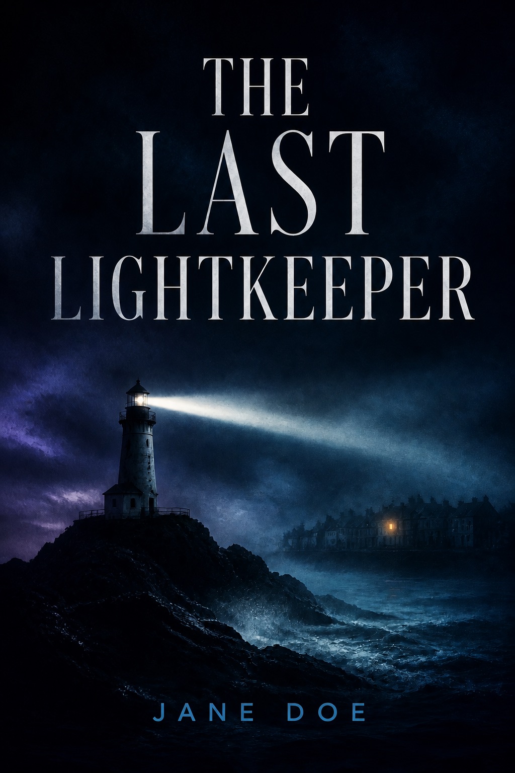 Illustrative cover design for The Last Lightkeeper
